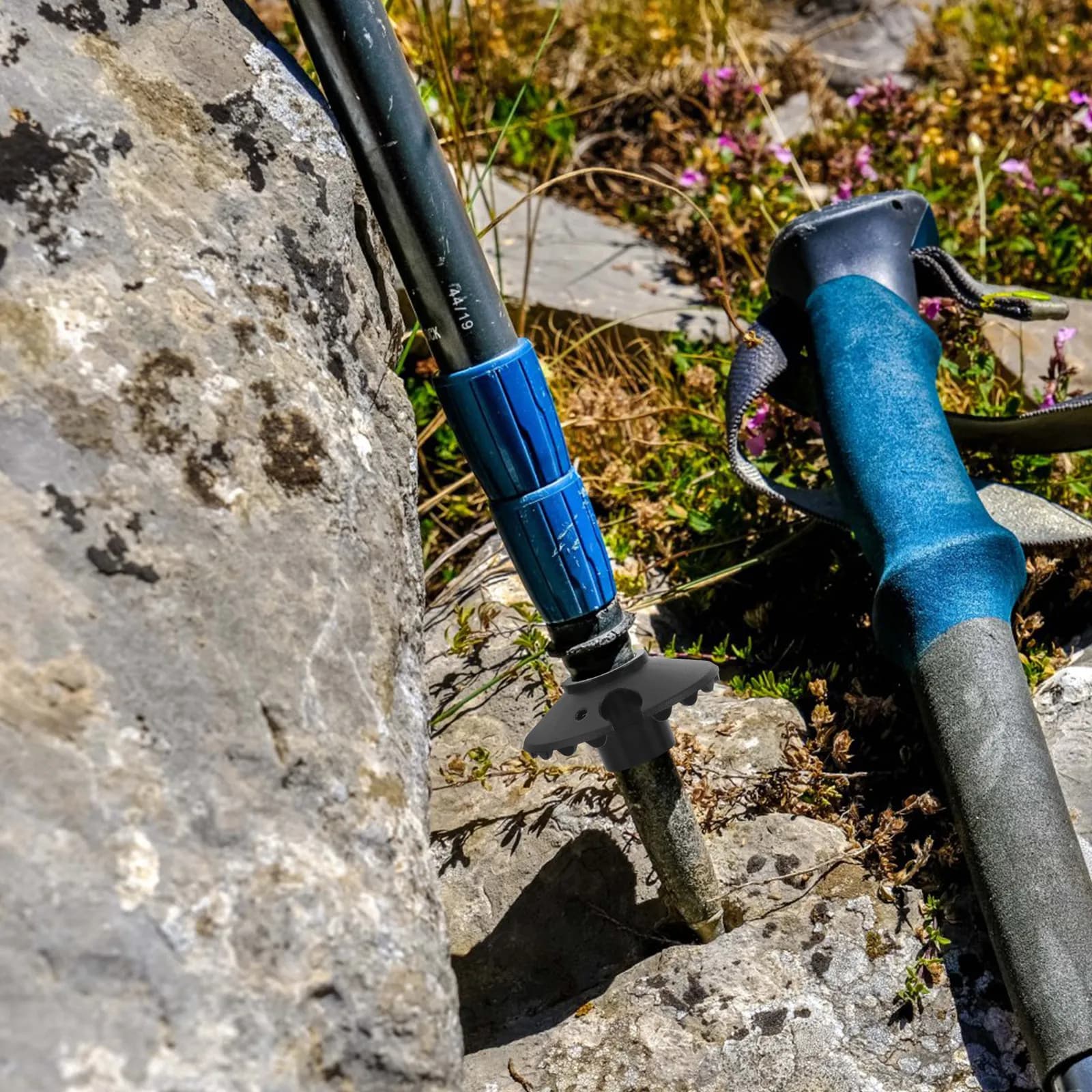 10 Pezzi Copritreccioli in Plastica per Bastoncini da Trekking, Protezioni Antiscivolo per Bastoni da Escursionismo e Arrampicata