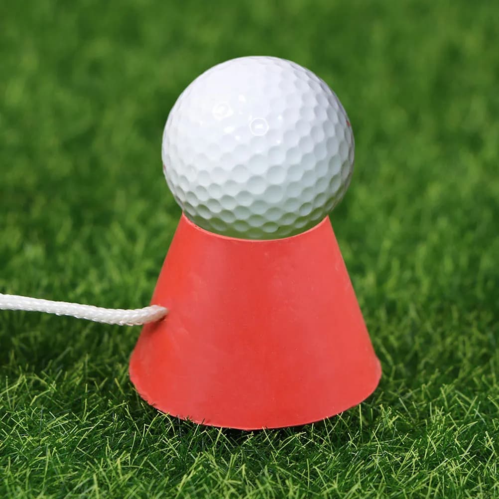 Set di 8 Supporti per Palline da Golf in Gomma ad Alta Aderenza, Porta Tee Professionali per Driving Range, Simulatore Indoor e Allenamento Outdoor
