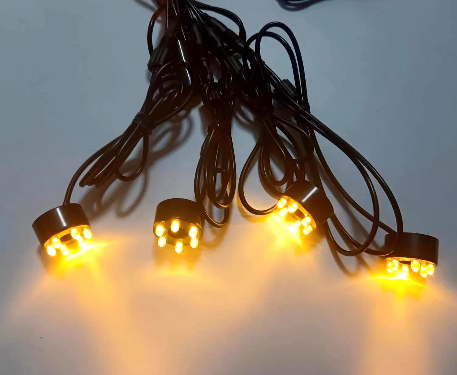 Luce Subacquea a 6 LED DC12V, Pompa d'Acqua Senza Spazzole per Fontana e Laghetto con Illuminazione Integrata