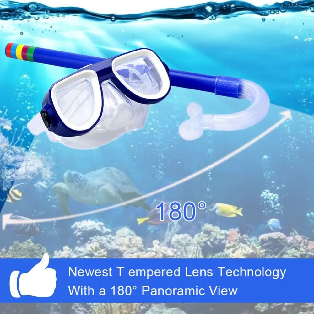 Children Anti Fog Swimming Dry Tube Snorkeling equipment for children Diving glasses for children Diving masks Set of snorkeling masks