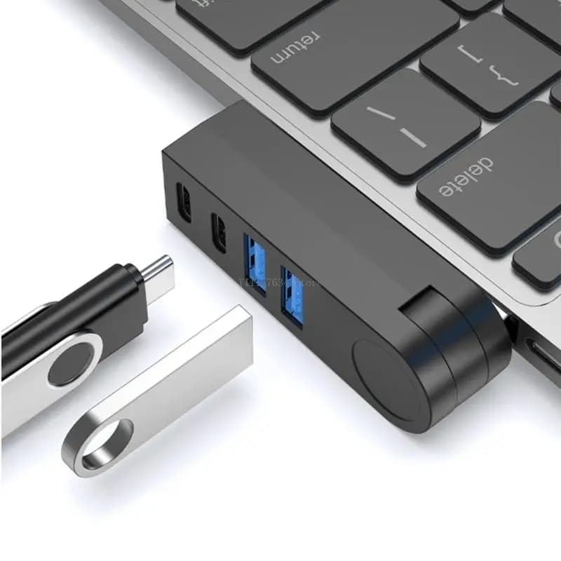 Adattatore hub USB wireless 4 in 1 ruotabile a 270 gradi per notebook portatile