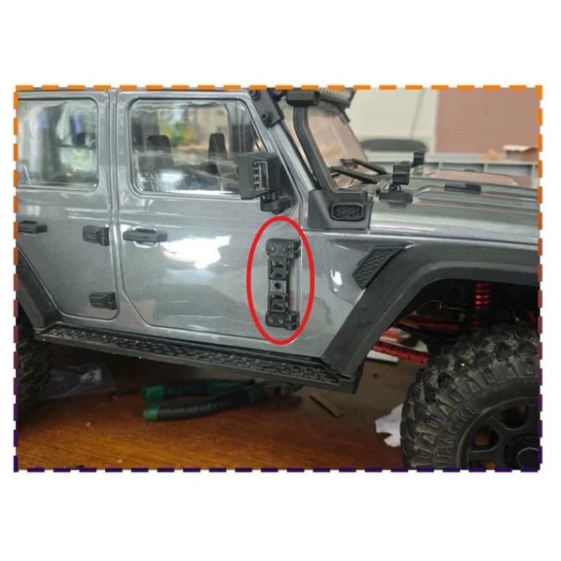 RC Crawler Upgrade Parts Door Hinge Decor Parts Customized For CK5811V2 1/7 RC Car Simulated Mod Accessories No-damage Mounting