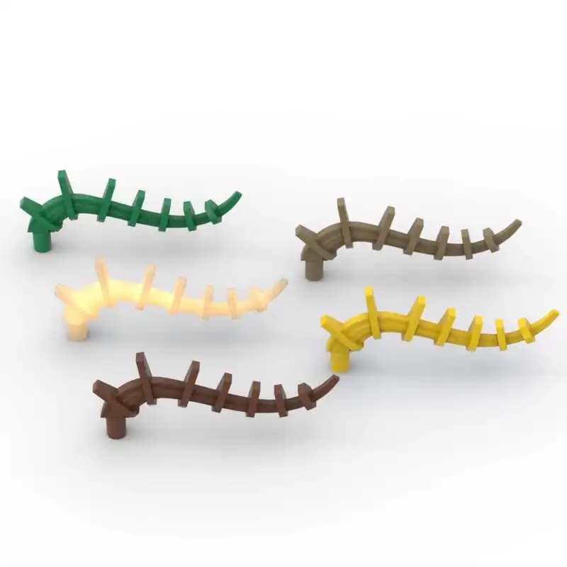 MOC 10PCS 55236 Pianta Vite Alghe Building Blocks Appendizzo Spiked Bionicle Colonna Vertebrale Pianta Albero Fiore Mattoni Particelle Giocattolo Regali