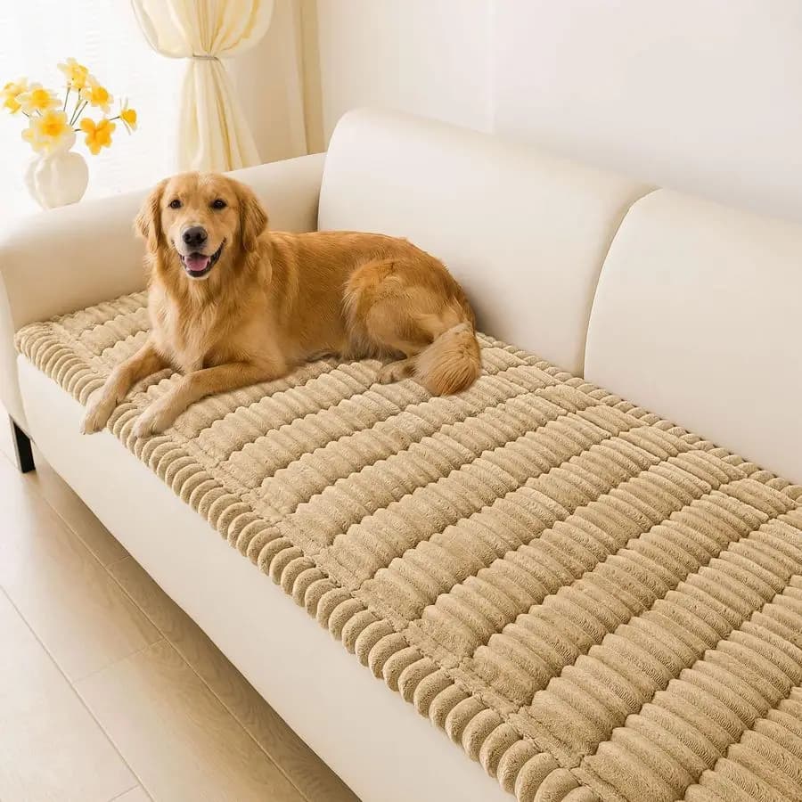 Covers for Dogs, Anti-slip Protectors for Sofa, Soft Cover for Domestic Animals for Sofa 3 Cushions, Suitable for Domestic Animals, Camouflage Color