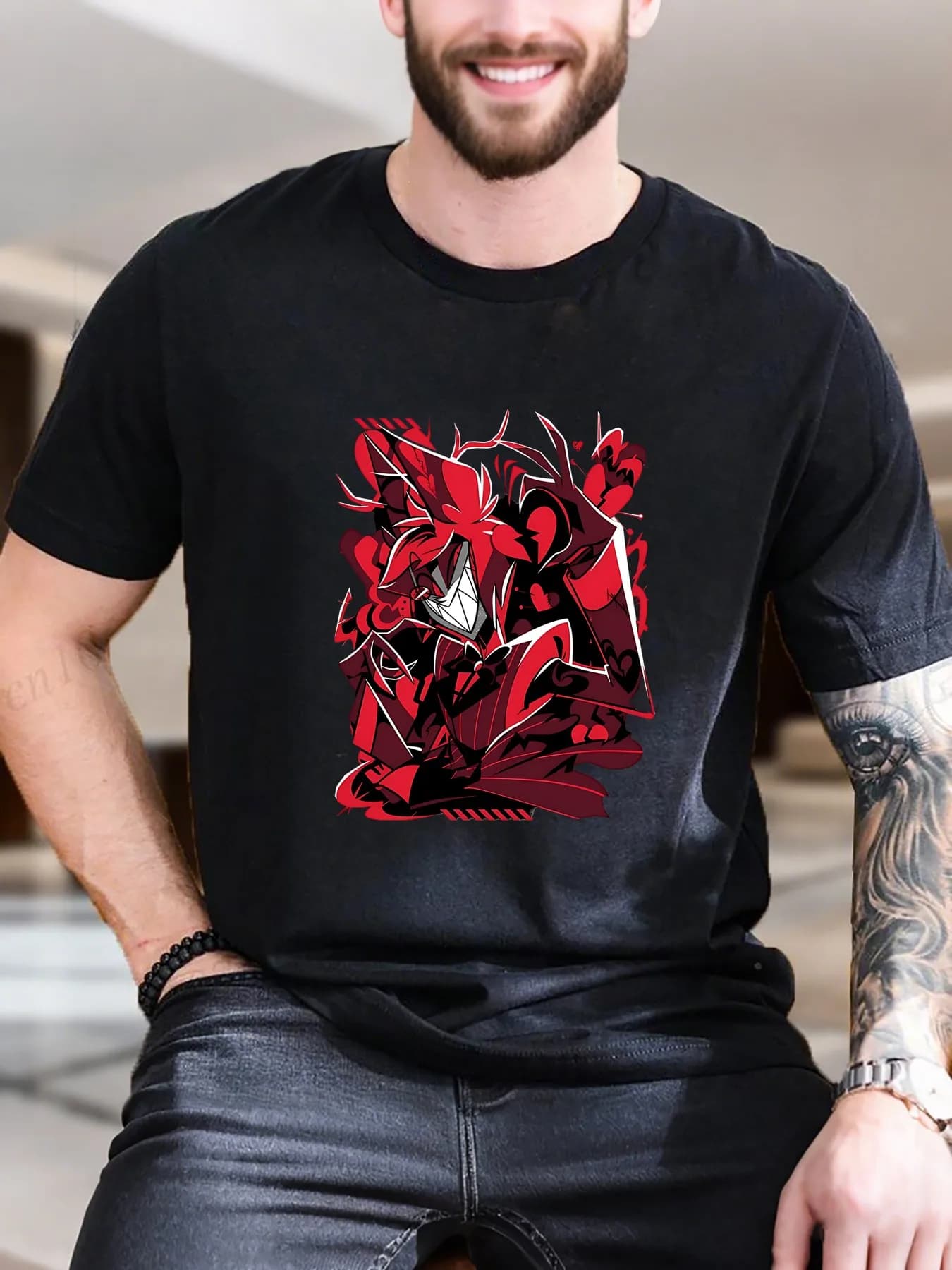 Nuovo arrivo moda Alastor dalla maglietta da uomo alla moda divertente vintage di vendita calda dei pesi massimi
