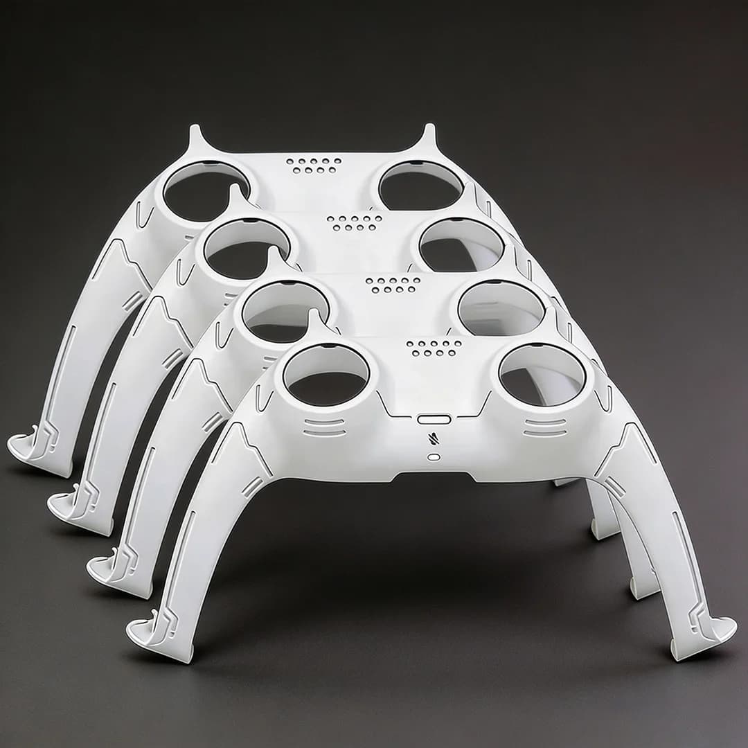 4 pezzi di accessori per controller di gioco PS5 Playstation, cover decorativa con finitura opaca, guscio di ricambio per controller.