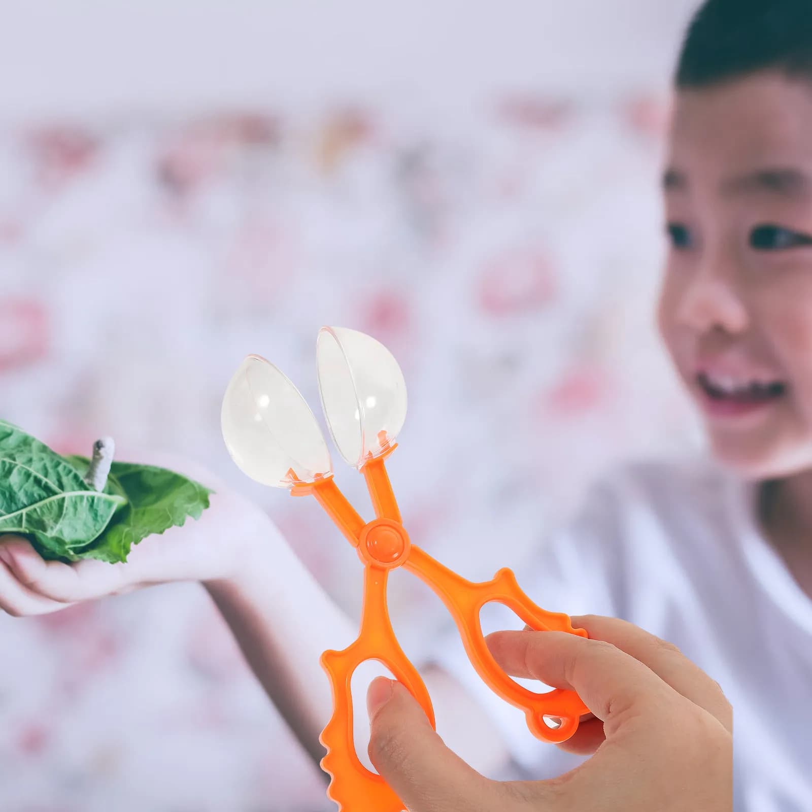 Set di 5 Pinze per Catturare Insetti Arcobaleno, Strumento Scientifico per Bambini, Catturatore di Insetti Portatile per Asili Nido, Campeggio e Attività all'Aperto