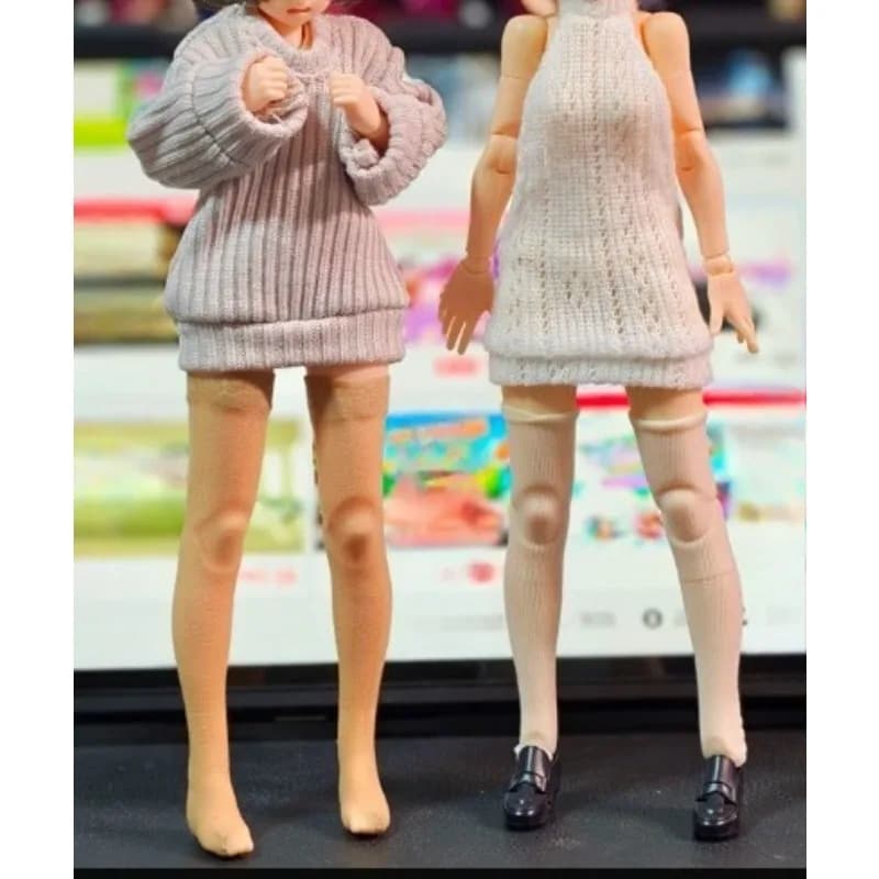Modello di bambola femminile in scala 1/12, serie 99S, girocollo, felpa a maniche lunghe, maglione tinta unita per action figure da 6 pollici, corpo Azone