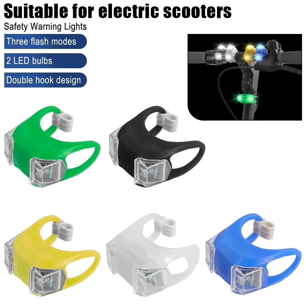 Scooter elettrico faro coda rana luce 2 LED perline luci di avvertimento notte per Xiaomi M365 Pro Pro2 Mi3 lampada accessori LED