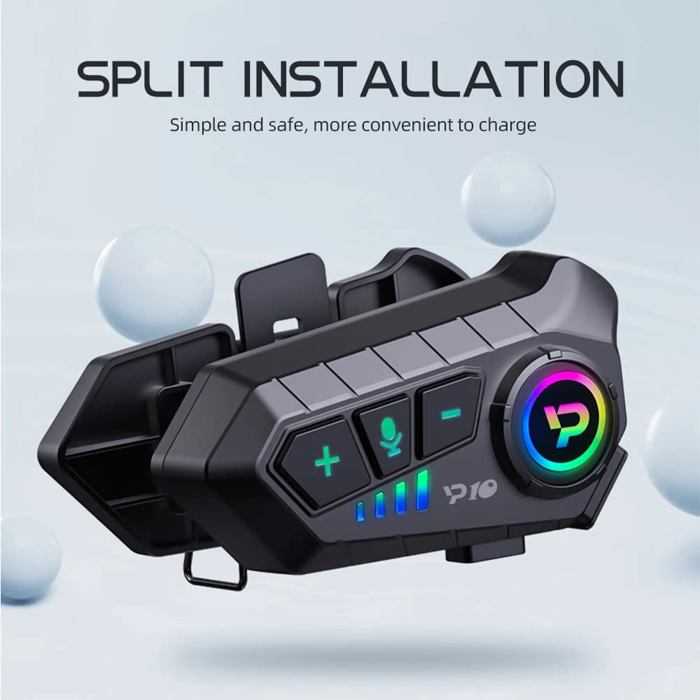 Dropshipping Bluetooth 5.3 cuffie per casco da moto cuffie per motore Wireless impermeabili cuffie per altoparlanti con riduzione del rumore