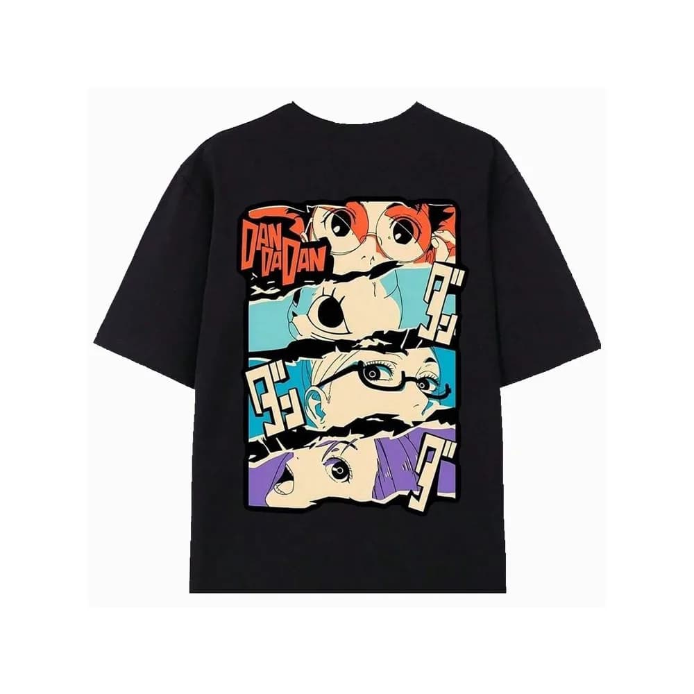 100% Pure Cotton T-Shirt with Bold Portrait Print and Dadan Text - Simple Casual Style, Round Neck, Sleeve