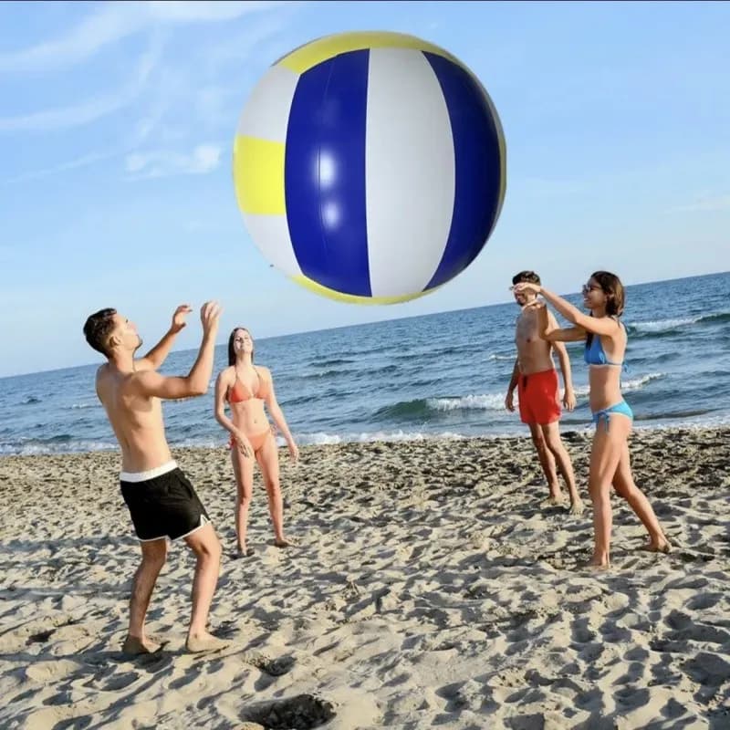 Pallone da pallavolo gonfiabile grande per eventi sportivi scolastici e team building all'aperto, in PVC spesso, super resistente, da spiaggia