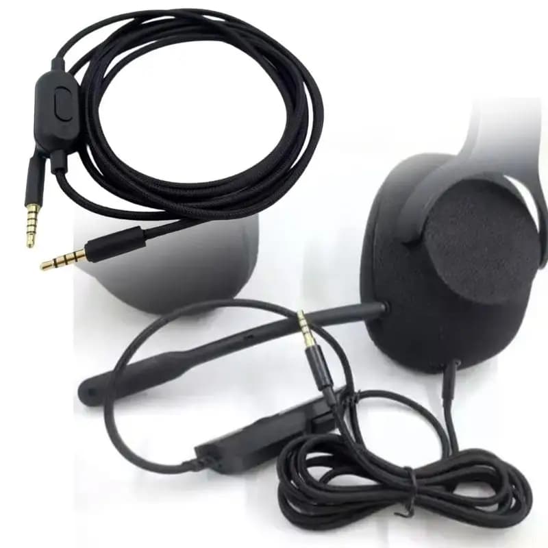 B03F Headphone Sound Cable Cord with Volumes Adjustment for GProX G433 G233 Gaming Headsets