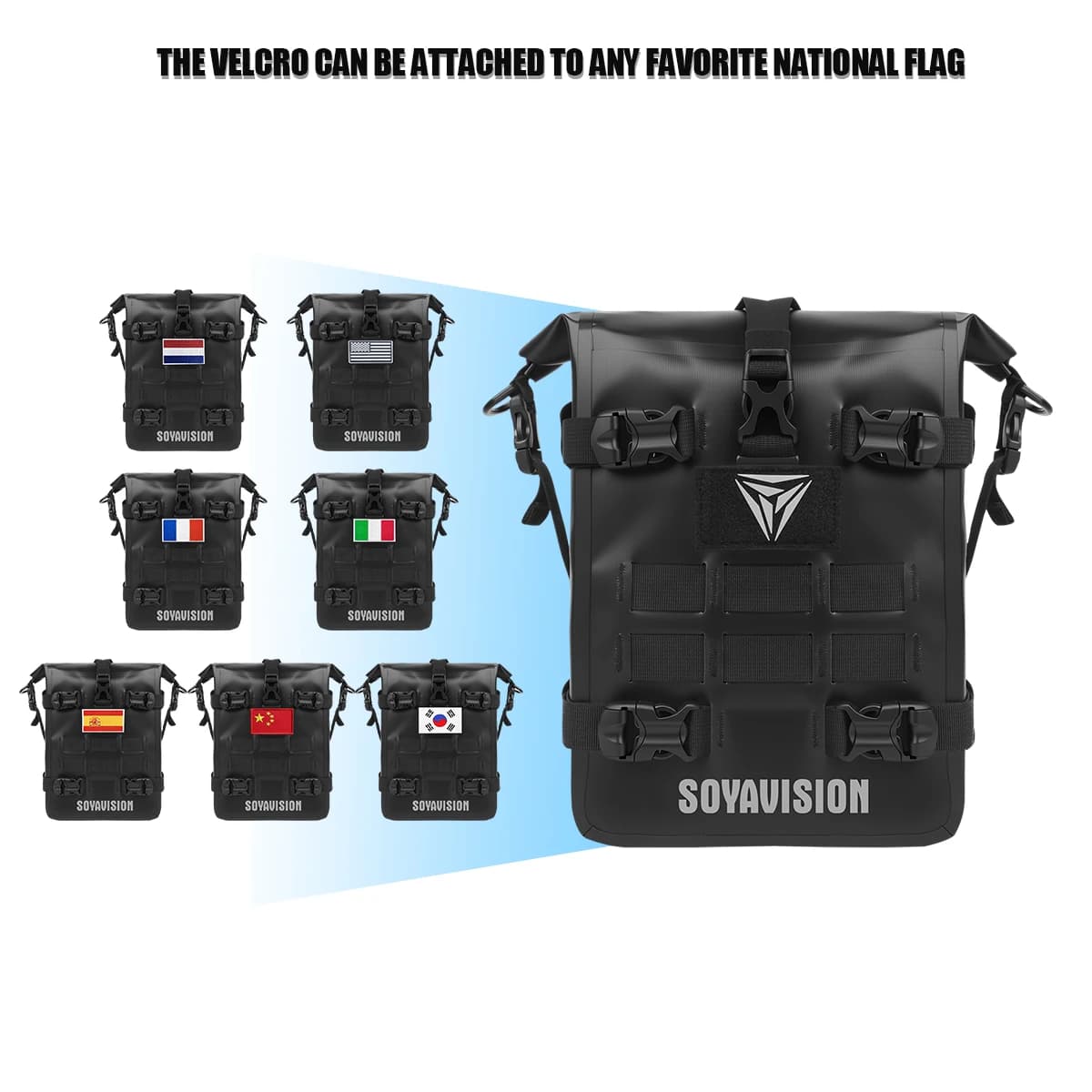 Borsa Impermeabile Riflettente Universale per Moto, Borse per Paraurti, Borsa Laterale per Sella Posteriore, Portaoggetti per Moto