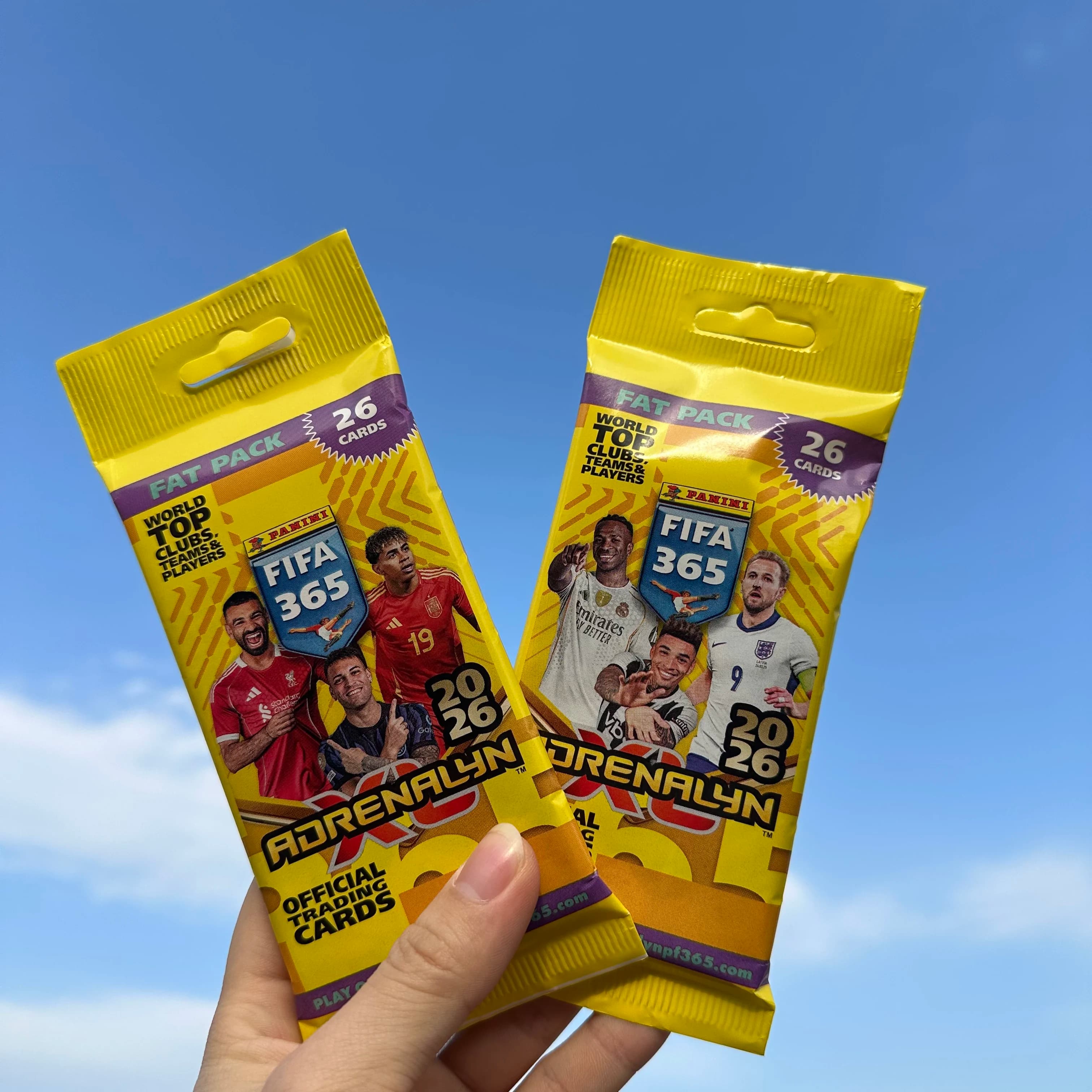 New Limited Collection Cards FIFA 365 Adrenalyn XL Fat Pack 2026 - Ronaldo and Messi Star Cards, Perfect Gift for Football Fans
