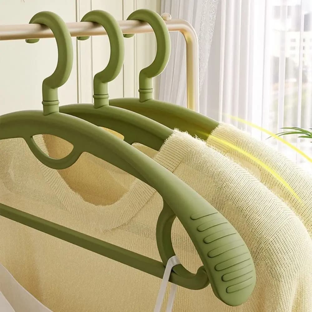 High Quality Wide Shoulders Clothes Hanger Bold Antiskid Clothesline Traceless Plastic Daily Necessities