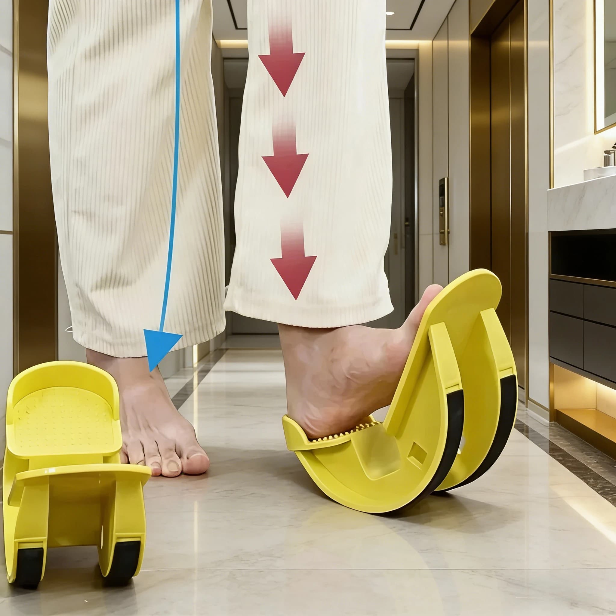Tavola per stretching dorsiflessione per fascite plantare, tendinite di Achille, riabilitazione della caviglia, ausilio per fisioterapia domiciliare