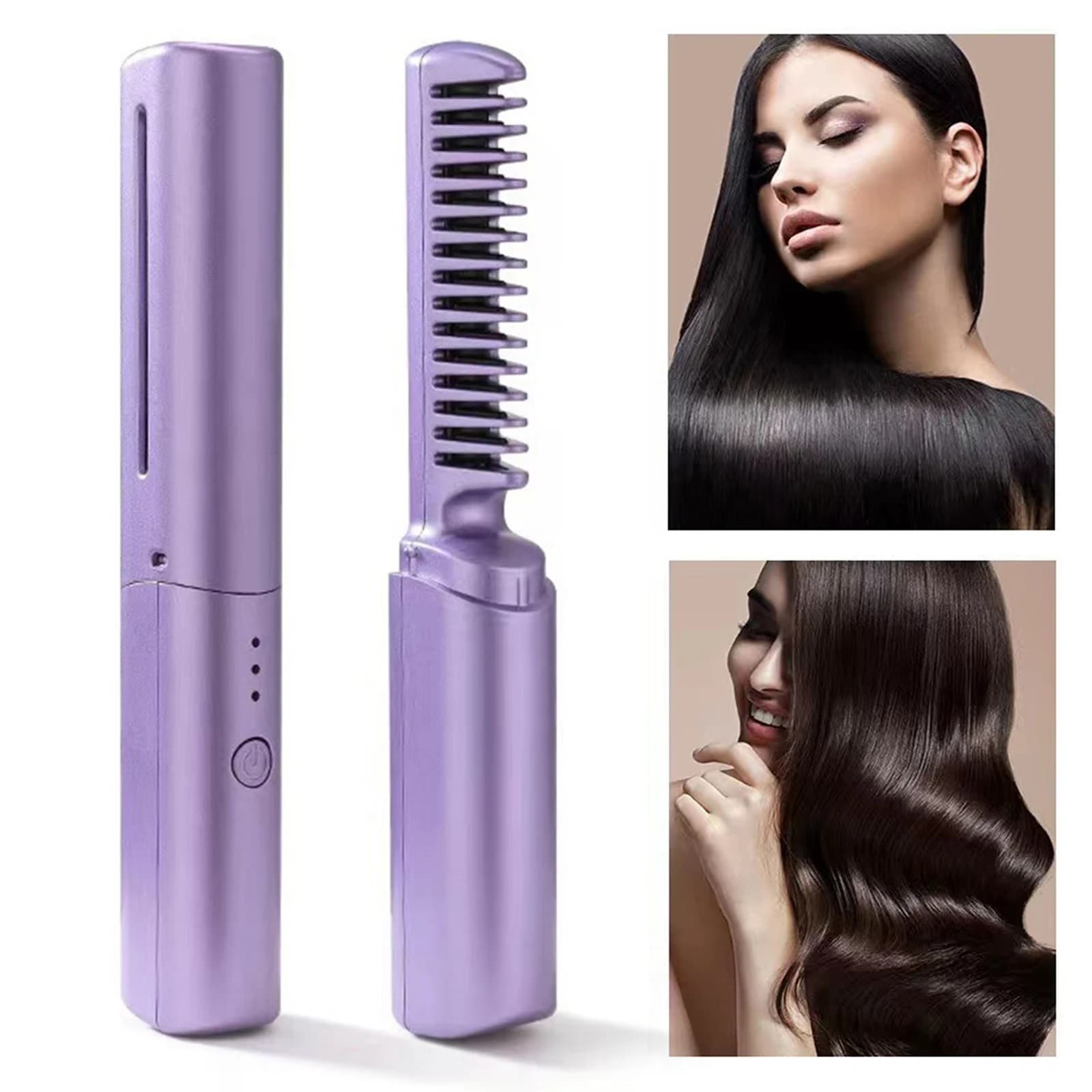 Portable Wireless Electric Combs for Hair Styling, Hair Styling Tool (Viola)