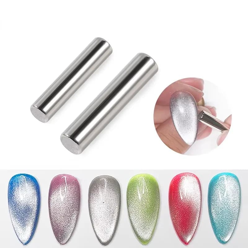 LINMANDA Cat Eye Nail Art Magnetic Stick Cat Eye Nail Art Magnetic Strip Double Ended Cat Eye Magnetic Pen Suitable for Home DIY