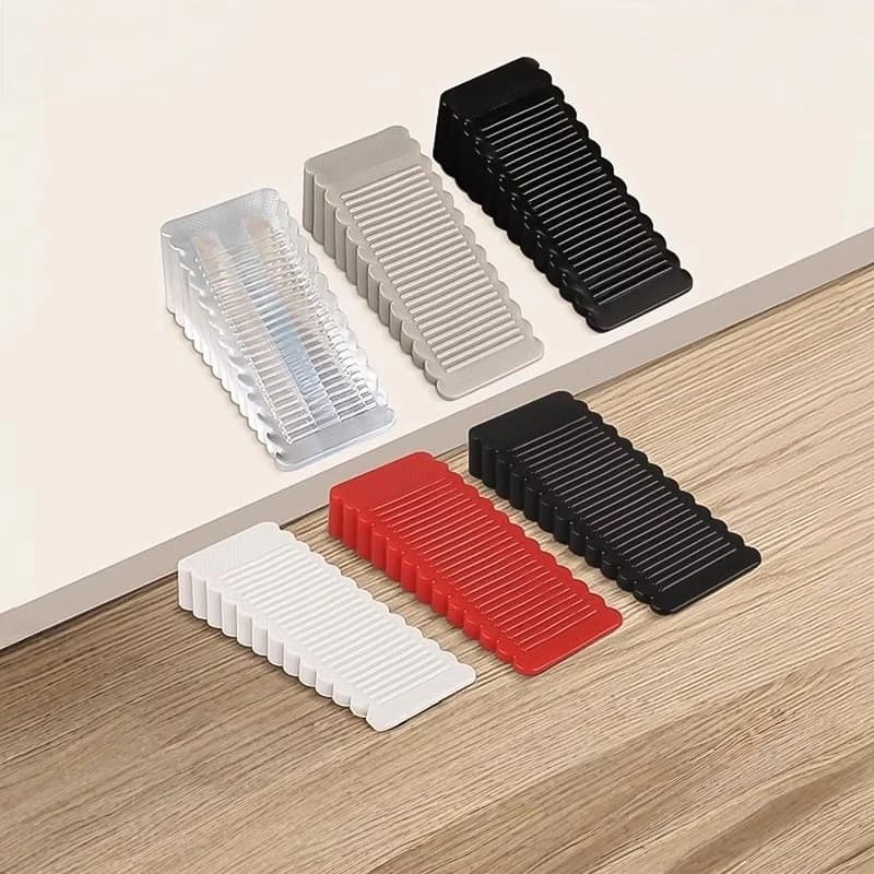 Non punching household TPR soft rubber windproof door stopper, blocking door device, anti-collision fixing, anti pinch hand