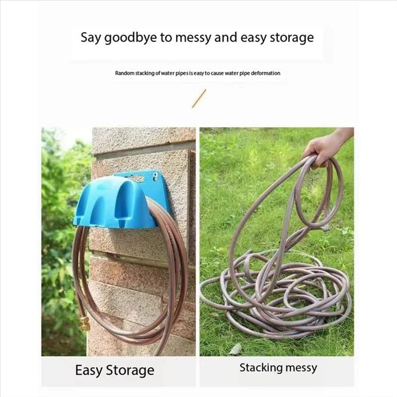 A67P-Strumenti da giardino Capannone universale per uso domestico Supporto per tubo di espansione montato a parete Gancio per tubo flessibile per cavo Stoccaggio leggero