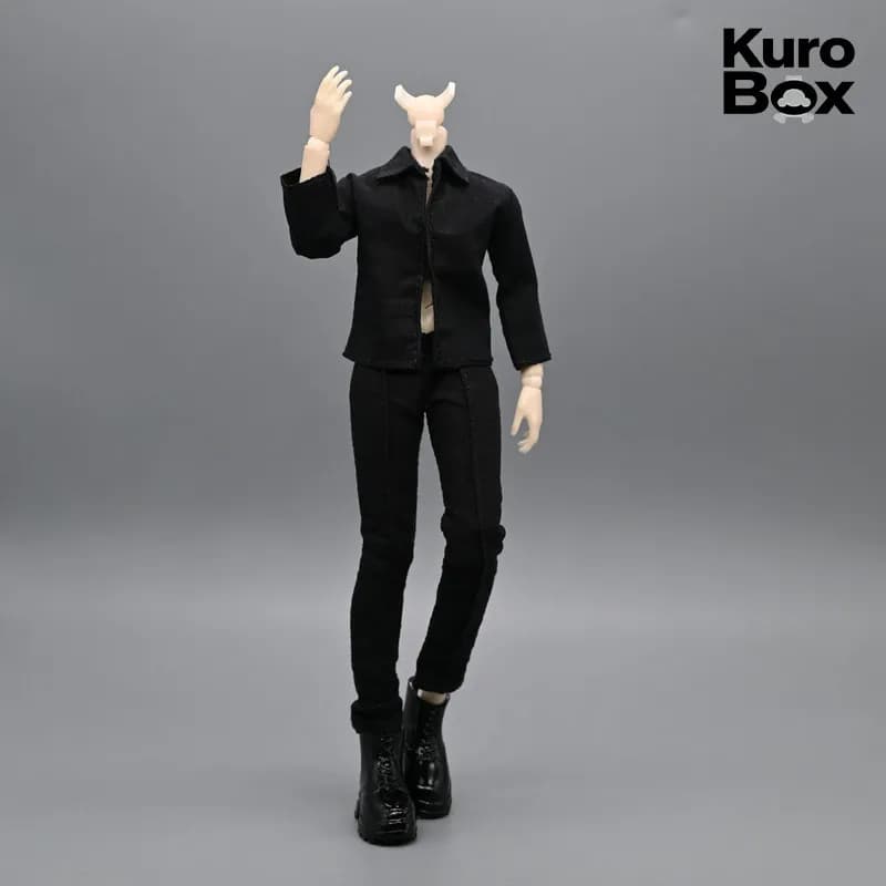 Bjd Doll Clothes Black Formal Suit Shirt Pants Outfit For 12 Scale Mjd Bjd Action Figure Body Daily Wear For Hobby Collectors
