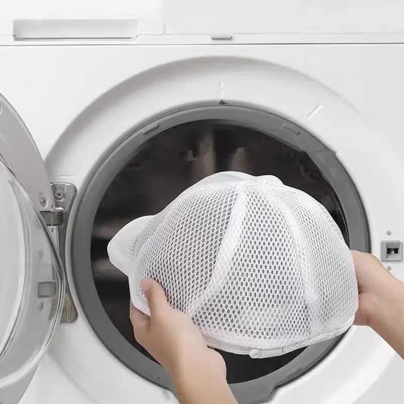 Protective bag for hats Washing bag Bed linen bag for baseball cap cleaning bag Anti-deformation hat bag Washing machine net bag Portable laundry bag Ba