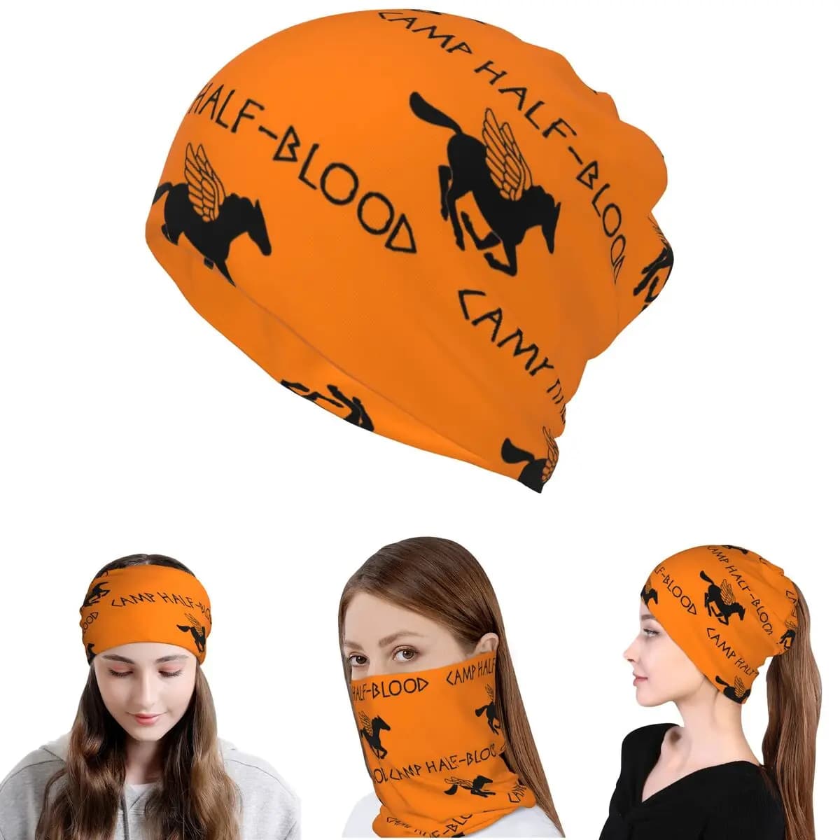 Camp Half-Blood - Bandana Percy Jackson, sciarpa avvolgente, calda, antivento, per uomo e donna, adulto
