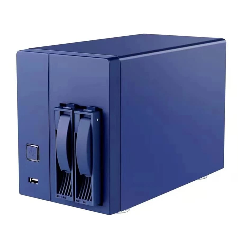 Vendita all'ingrosso NS-202 NFS Data di rete Cloud Disk Station 2 Bay Home Case Chassis di archiviazione Server NAS Server di archiviazione