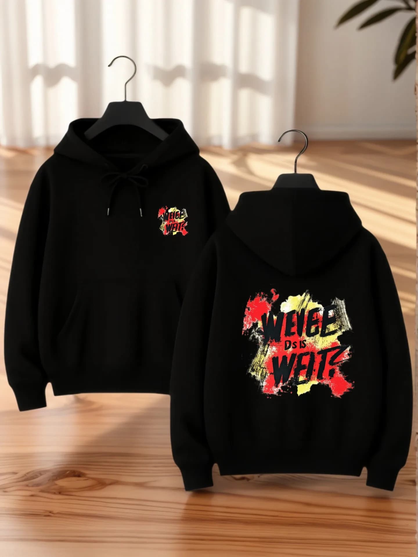 Felpa con cappuccio grafica da donna, stampa grafica Wolf - Burger, stile streetwear casual, tessuto morbido, abbigliamento casual quotidiano, per giovani uomini