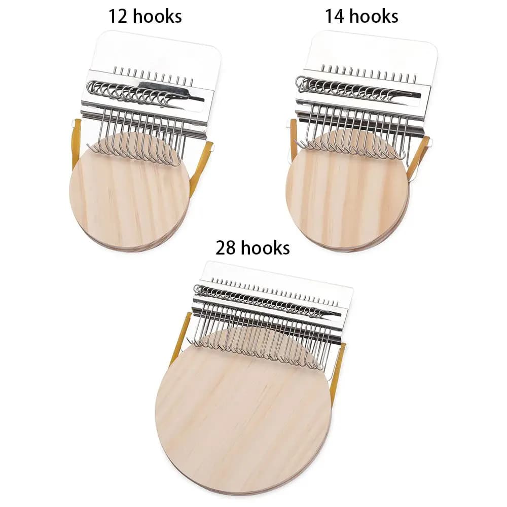 Metal DIY Textile Tools Makes Beautiful Stitching Fun Mending Loom Darning Machine Loom Speedweve Type Weave Tool Small Loom