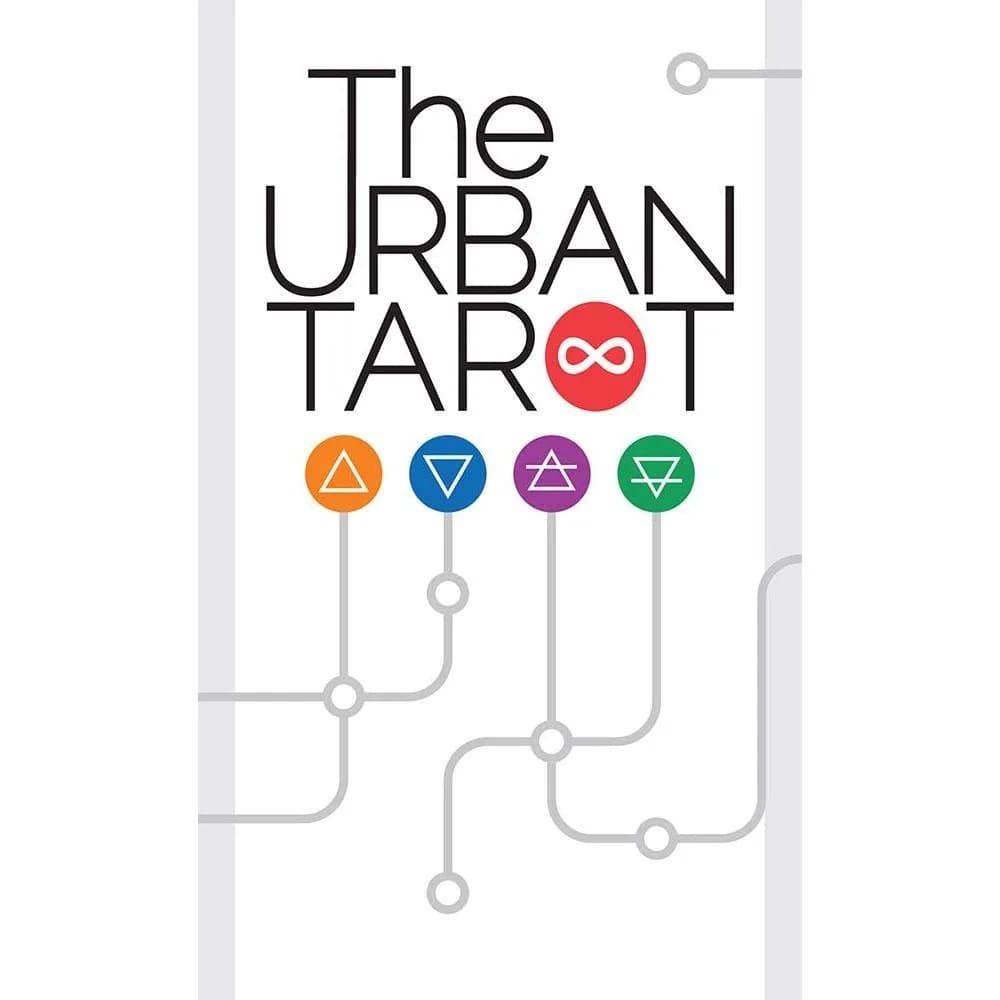 Il mazzo di tarocchi urbani Gioco da tavolo per feste per il tempo libero Carte Oracle per profezia di predizione del futuro 10,3 * 6 cm Carte da 78 pezzi