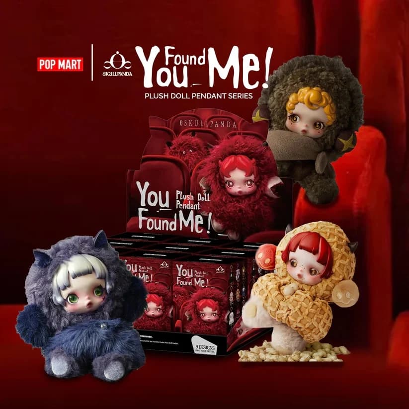 POPMART SKULLPANDA YOU FOUND ME Serie Blind Box Guess Bag Decorazione del desktop Modello carino Regalo Ragazza Blind Bag Giocattoli Anime Figure