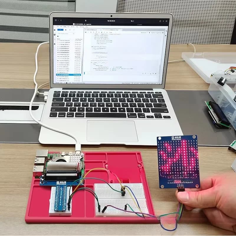 Beginner-Friendly Raspberry Pi 5 Sensor Development Kit Python Programming for Artificial Intelligence Prototype Demo Board