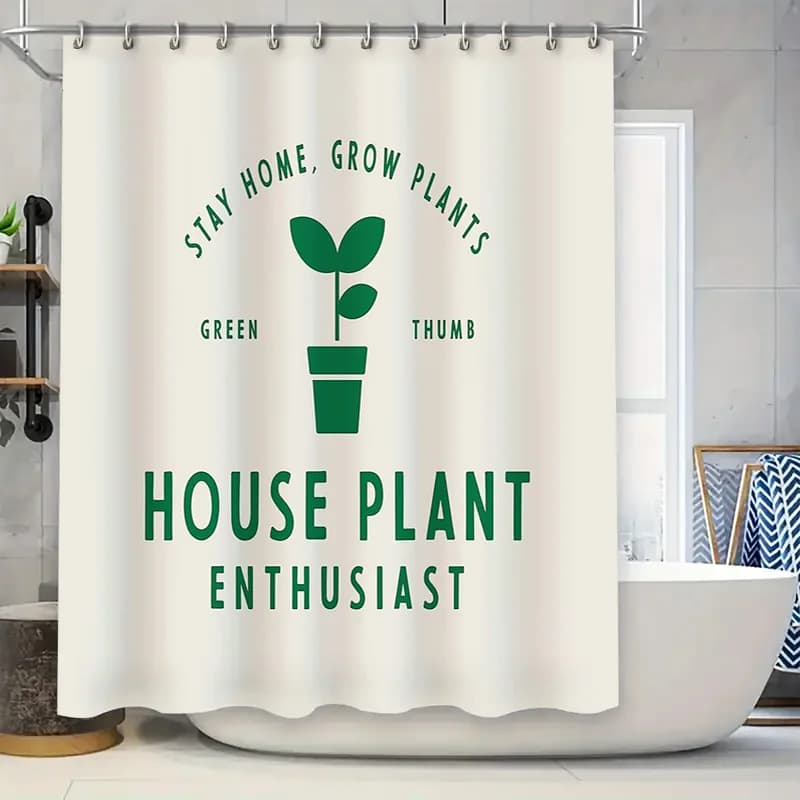 Tenda da doccia botanica Foglie tropicali Verde Decorazioni per il bagno Piante naturali Decorazioni per la casa Spa Resort Hotel Stile artistico moderno