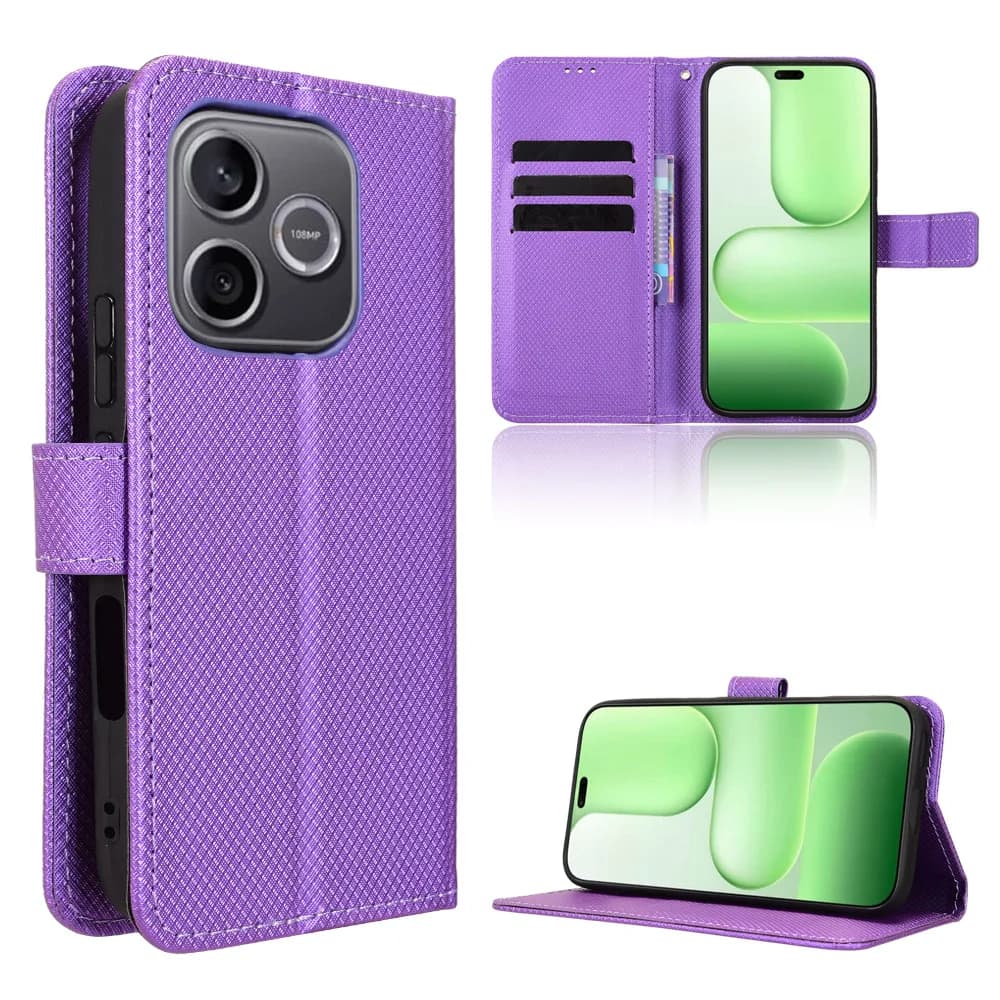 Custodia Protettiva in Pelle con Funzione Stand per Huawei Honor 500 Smart 5G - Cover a Portafoglio con Slot per Carte e Supporto per Telefono