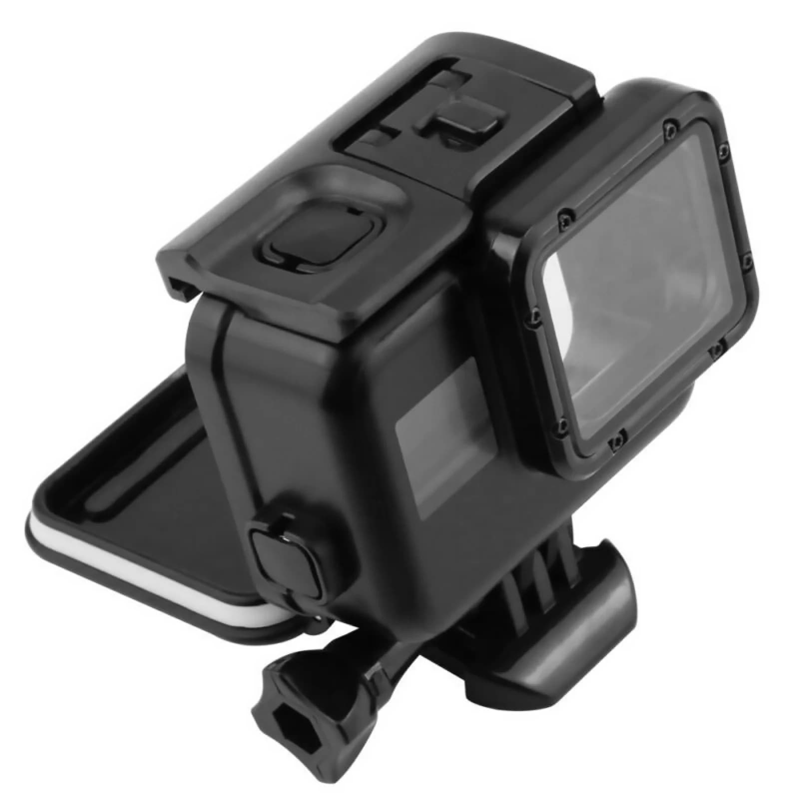 Waterproof diving case up to 40M with touch screen and back door for GoPro Hero 5/6/7 Black, protective box for action room, protective frame.