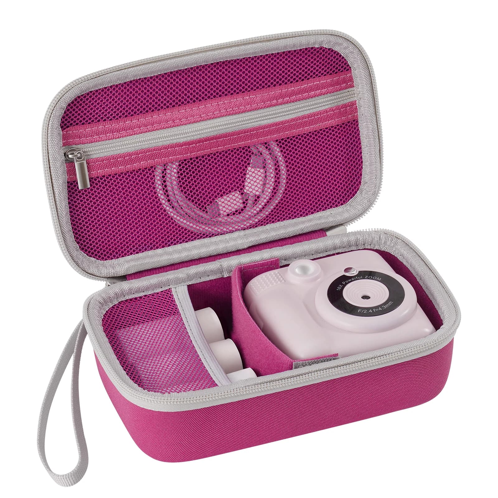 Custodia rigida antiurto in EVA per fotocamera istantanea per bambini, borsa da viaggio portatile per fotocamera e carta fotografica, custodia universale per il trasporto
