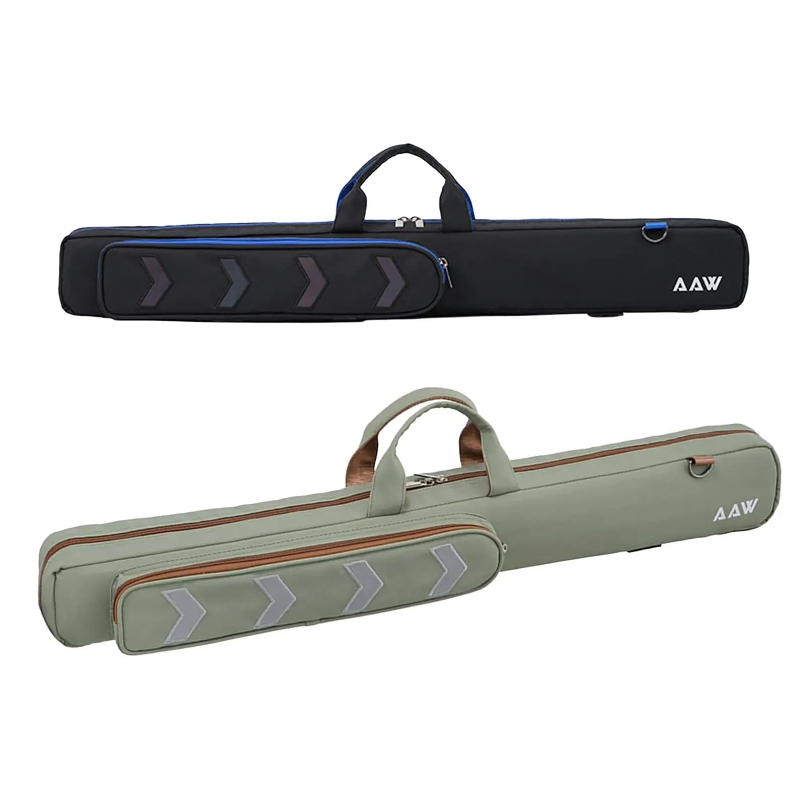 Custodia per Stecca da Biliardo Portatile Antigraffio per Stecca Divisibile in 2 con Tasca per Accessori Borsa Porta Stecca