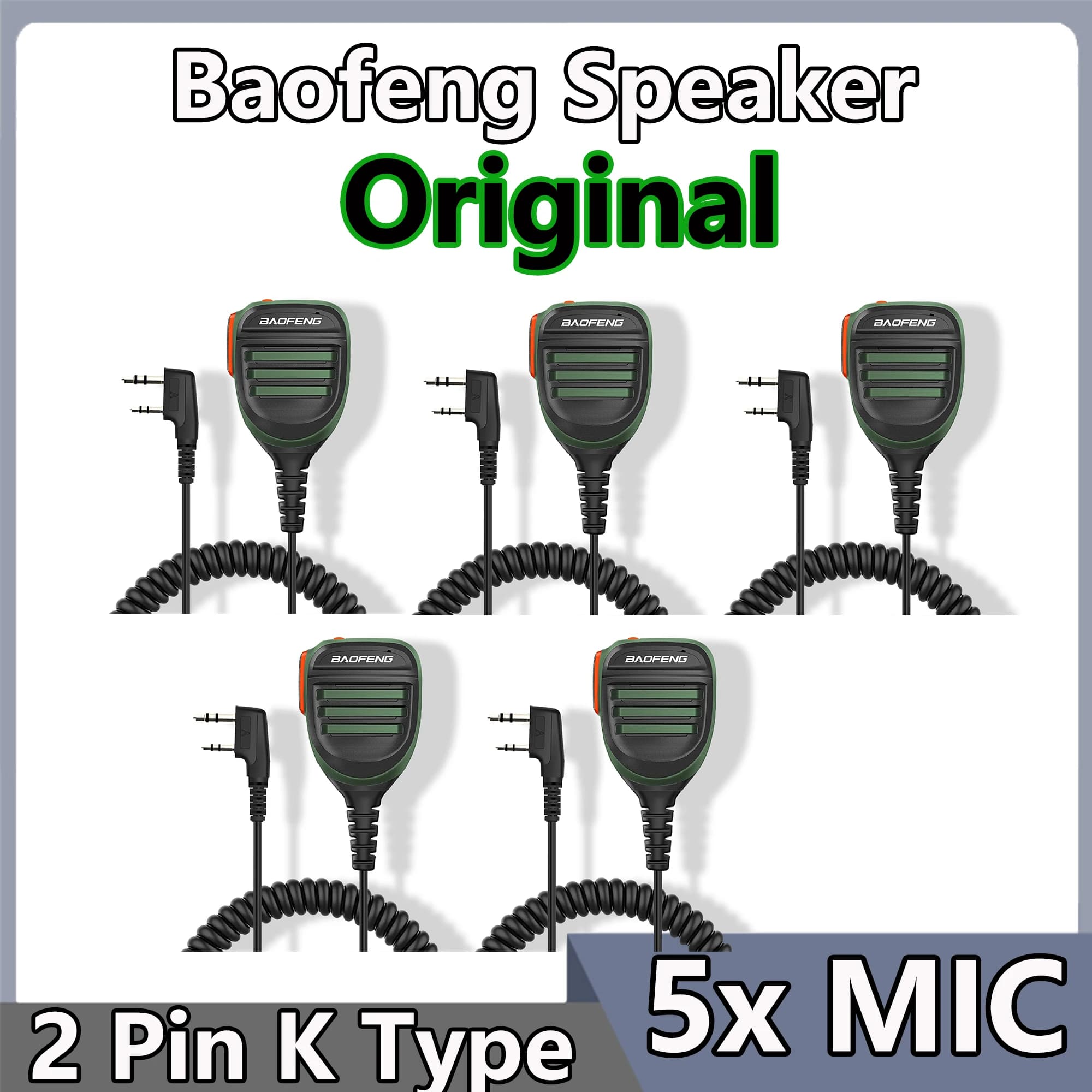 Baofeng Walkie Talkie Altoparlante DM-32 Microfono PTT Microfono a spalla portatile per Baofeng 888S UV-5R Walkie Talkie Radio Accessori