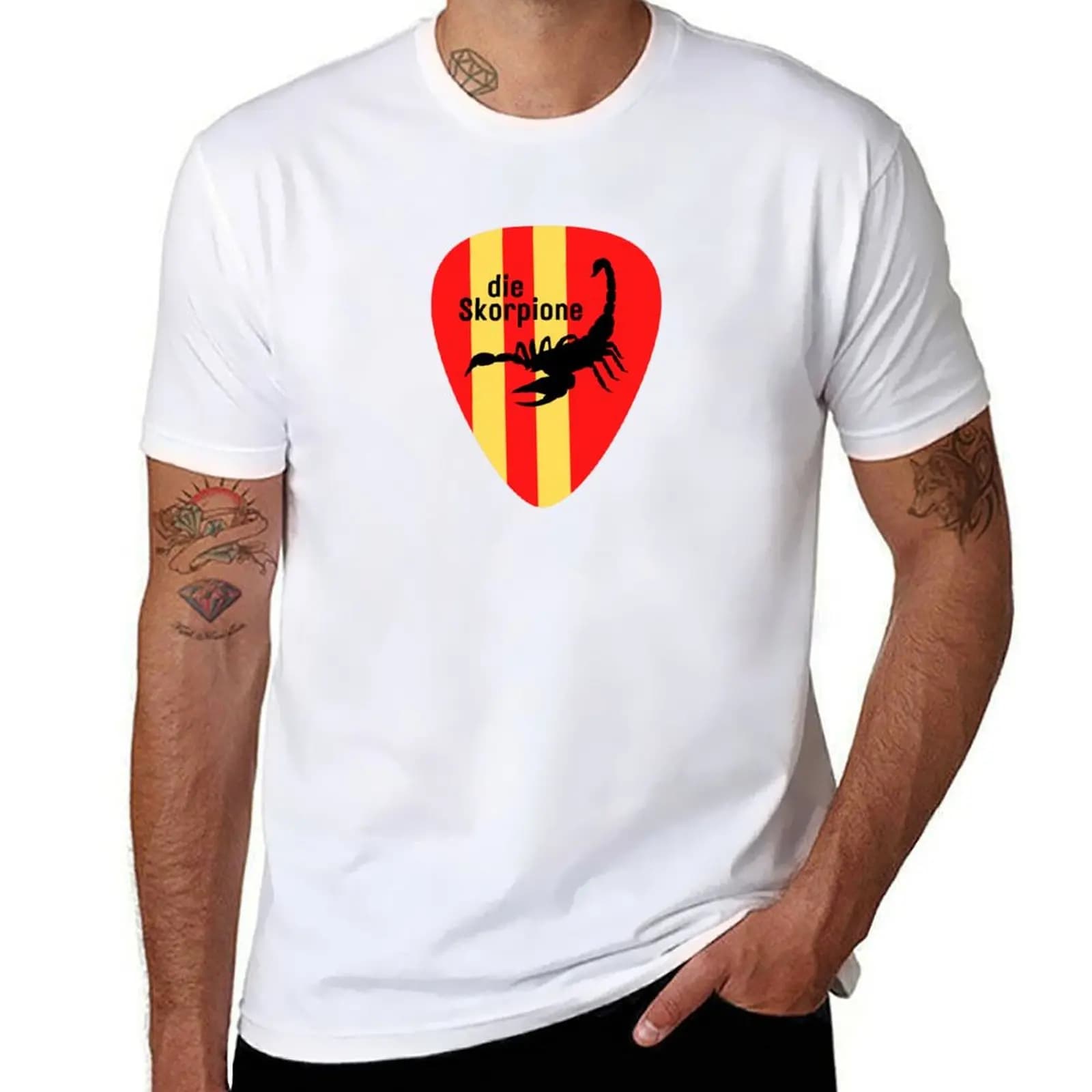 T-shirt Scorpion Guitar Pick T-shirt traspirante a maniche corte da palestra