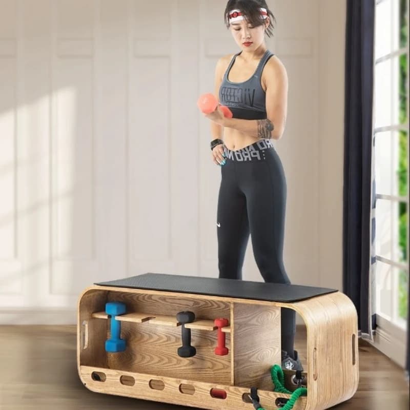 Manubri multifunzionali sgabello manubri scatola porta manubri manubri sgabello piatto corda di tensione allenamento sgabello piatto esercizio yoga