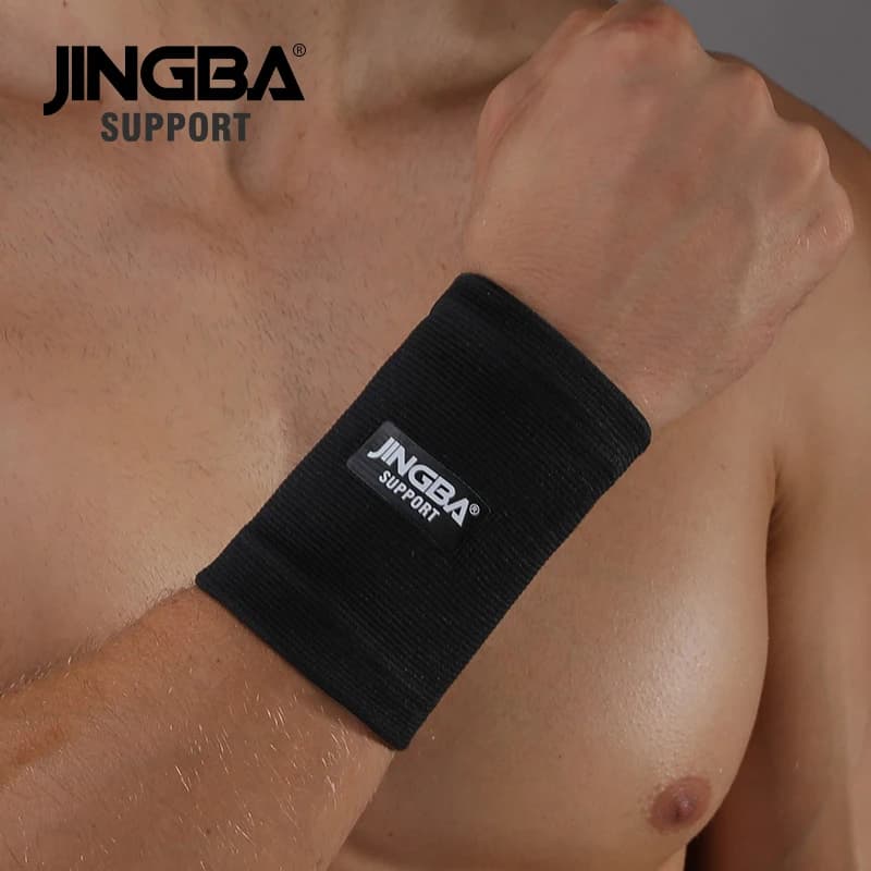 SUPPORTO JINGBA 1 PZ Supporto per polsino in nylon elastico Supporto per polso fitness Equipaggiamento protettivo cinturino da polso da uomo Tennis Badminton Brace
