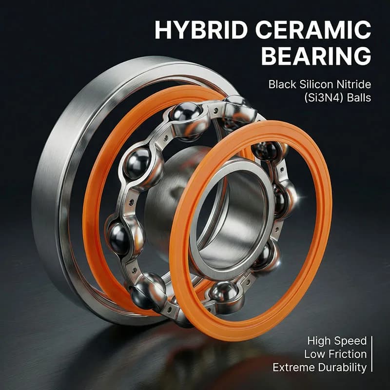 10 pezzi S688 2RS CB Cuscinetti ibridi in ceramica in acciaio inossidabile 8x16x5 ABEC7 S688C 2OS ABEC7 Cuscinetti in ceramica silenziosi 8*16*5 Senza grasso