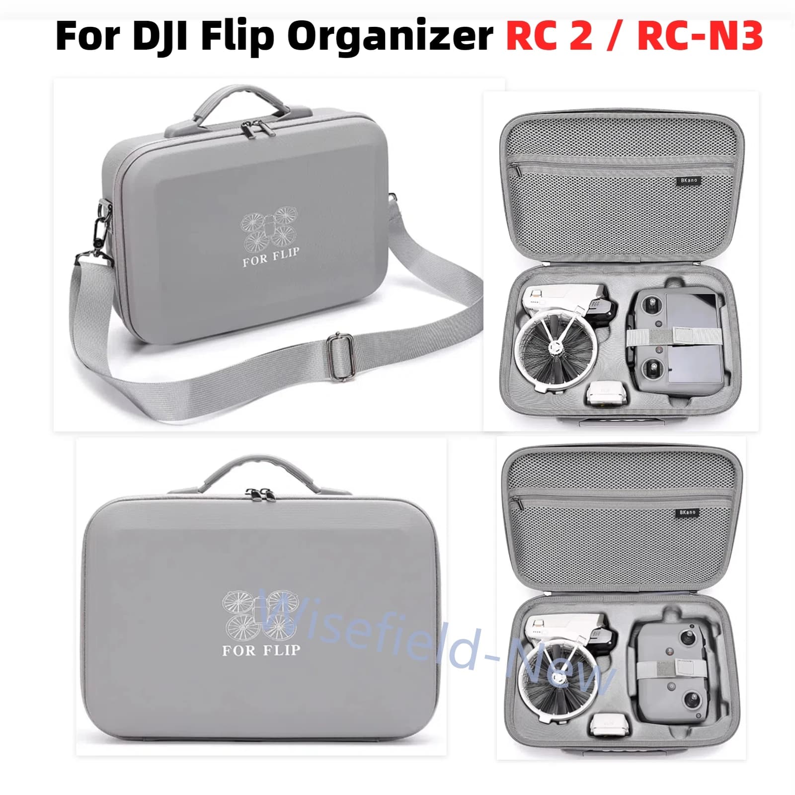For DJI Flip Organizer RC 2 / RC-N3 Remote Control Storage Bag Handbag Portable Carry Case Shoulder Crossbody Bag Accessories