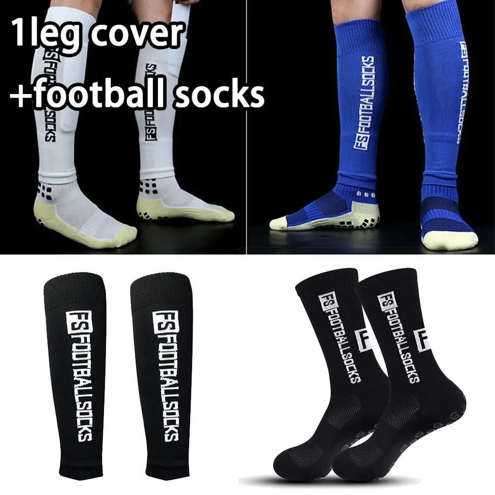 Calze da Calcio Professionali con Ammortizzazione Media, Antiscivolo con Grip in Silicone, Unisex, per Allenamento e Sport