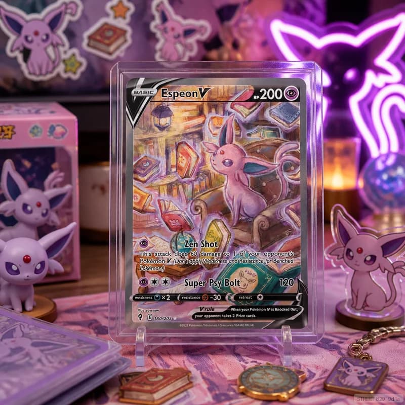 Espeon V 180/203 en DIY Collection Cards Self Made Single Card Classic Game Anime Card Gift Toy 5PCS 10PCS Set