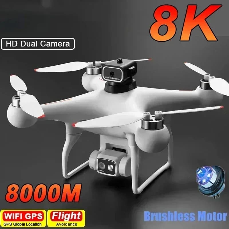 Nuovo S116 Uav Evitamento Ostacoli 8K Motore Brushless Fotografia Aerea Doppia Fotocamera Flusso Ottico Zoom Quadcopter Giocattolo