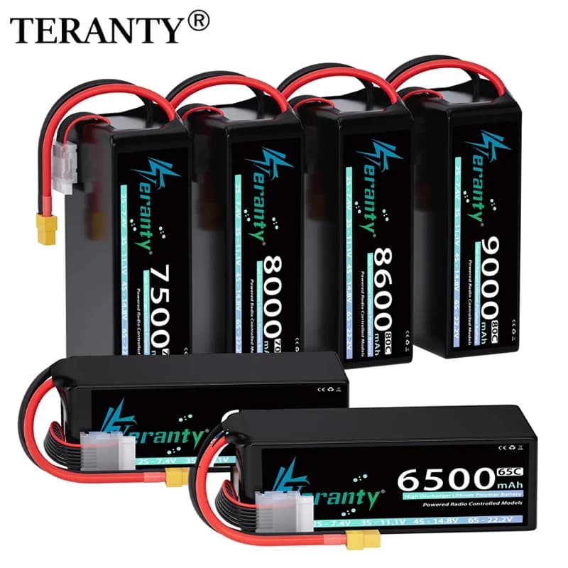 Batteria Lipo Drone GNB 6S 5200/6500/7000/8500/9000/11000mAh 110C Con Spina XT90S Per FPV Drone Aereo Elicottero UAV Batteria