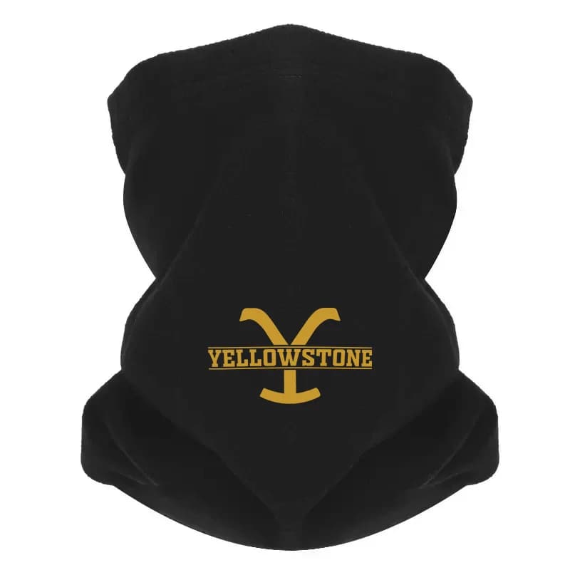 Golden Y a forma di Yellowstone Uomo Sciarpa da esterno Maschera Ghetta per il collo Cappello Berretto da donna Copricapo Antivento Tenere al caldo Inverno Multifunzionale
